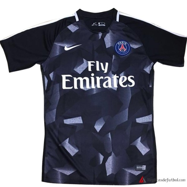 Camiseta Entrenamiento Paris Saint Germain 2017-2018 Negro Azul